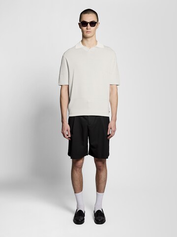 Lyle & Scott Trui 'Tonal Stripe' in Wit