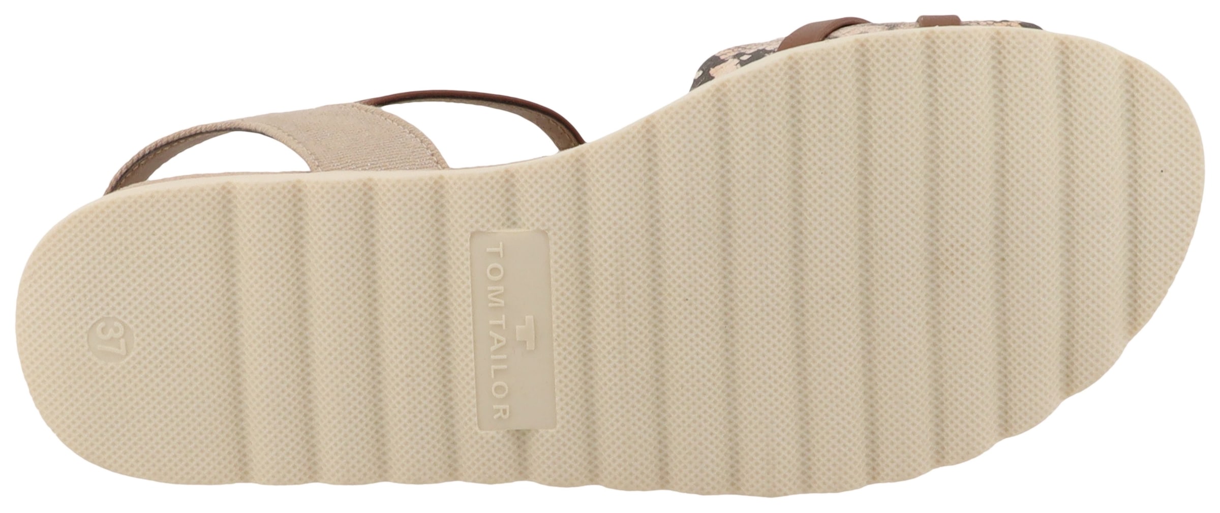 TOM TAILOR Strap Sandals in Beige