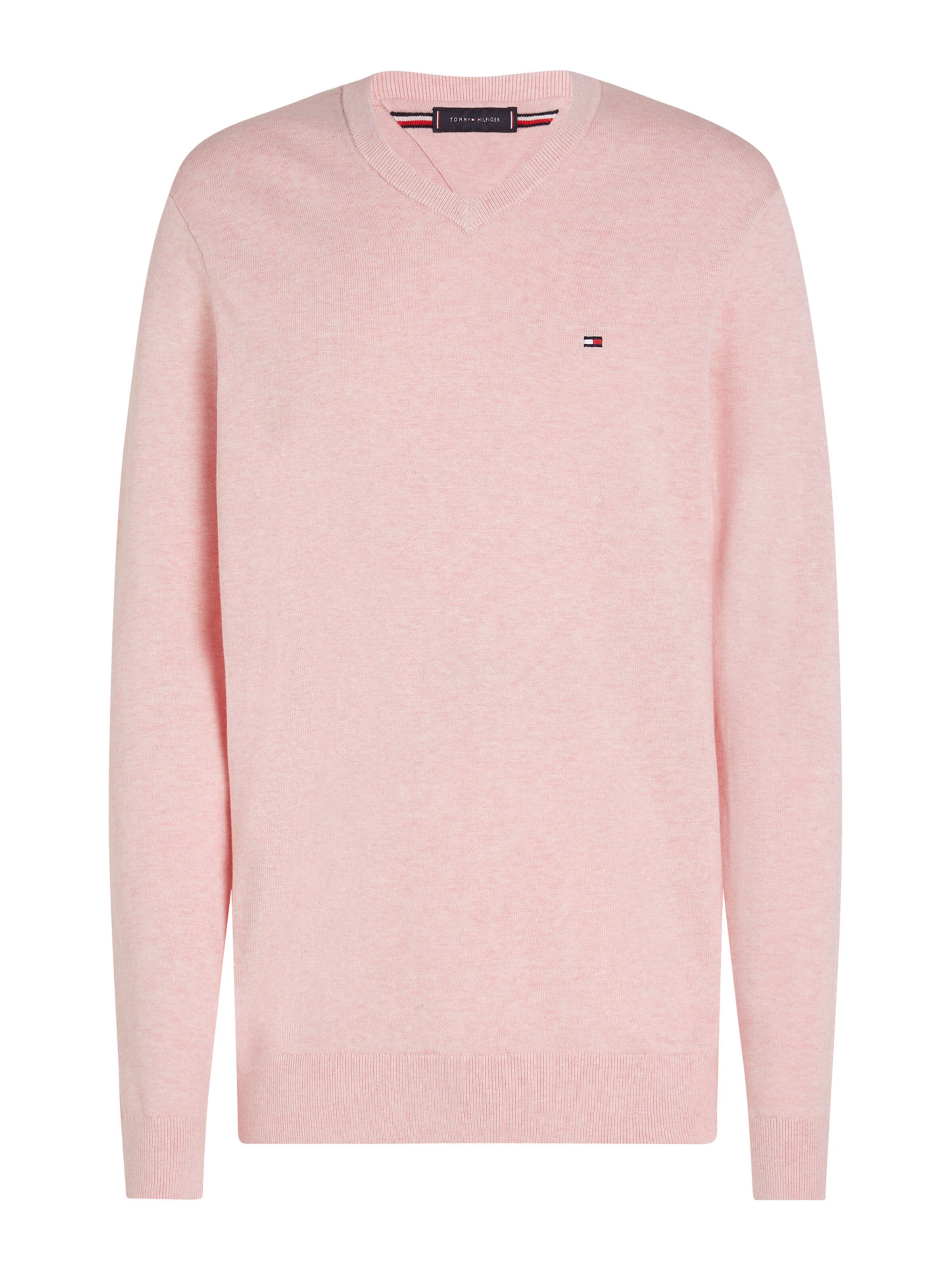 TOMMY HILFIGER Kampsun 'ESSENTIAL', värv roosa: eest vaates