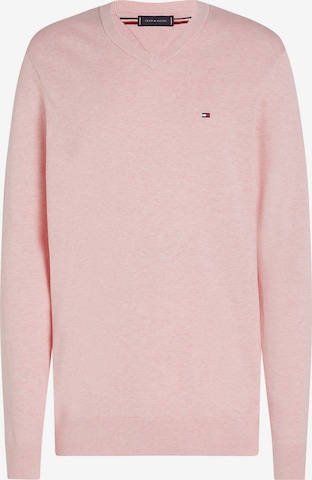 TOMMY HILFIGER Свитер 'ESSENTIAL' в Ярко-розовый: спереди