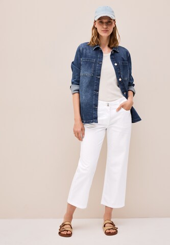 CECIL Wide Leg Hose in Weiß