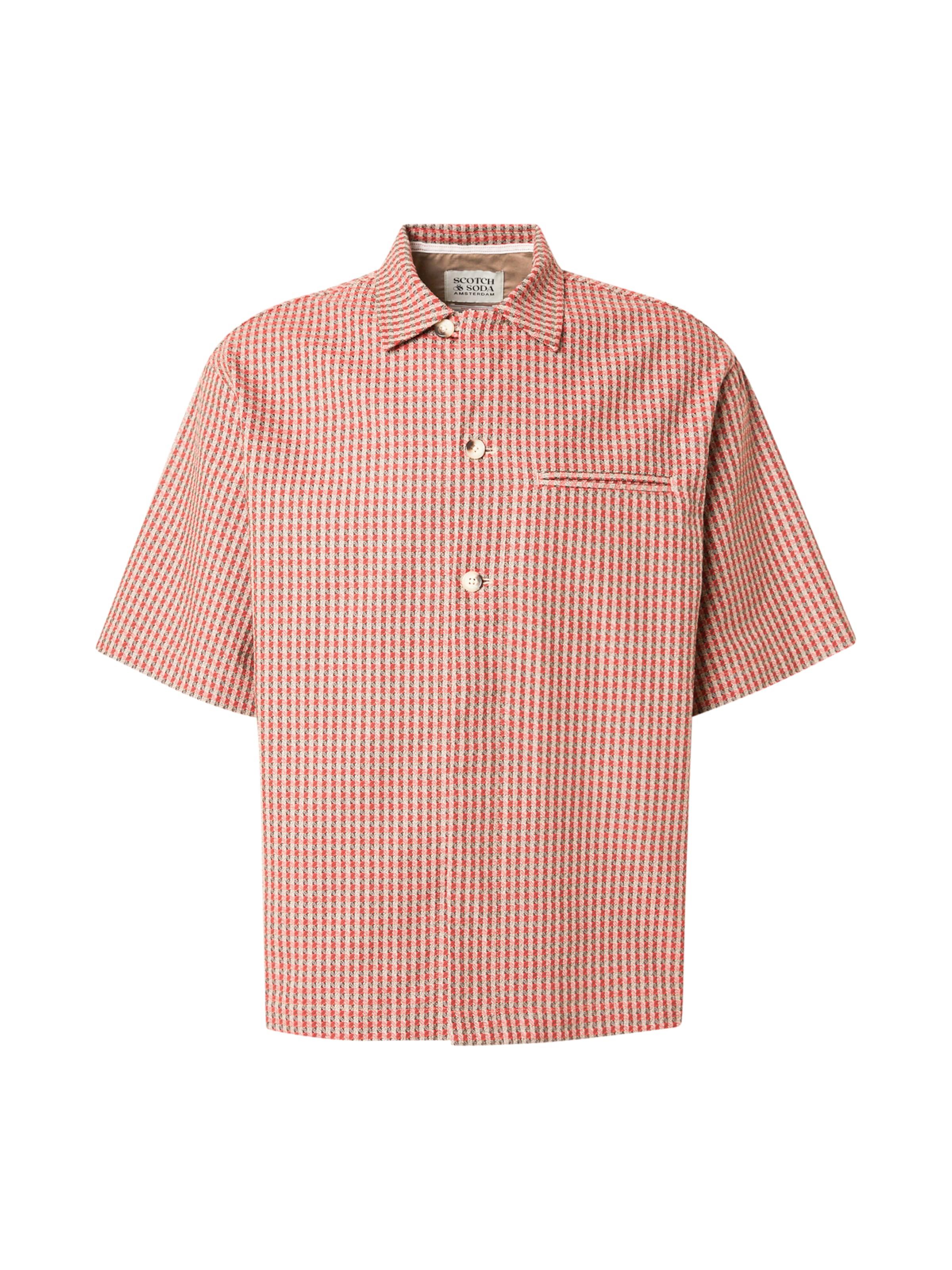 Coupe regular Chemise SCOTCH & SODA en rouge : devant