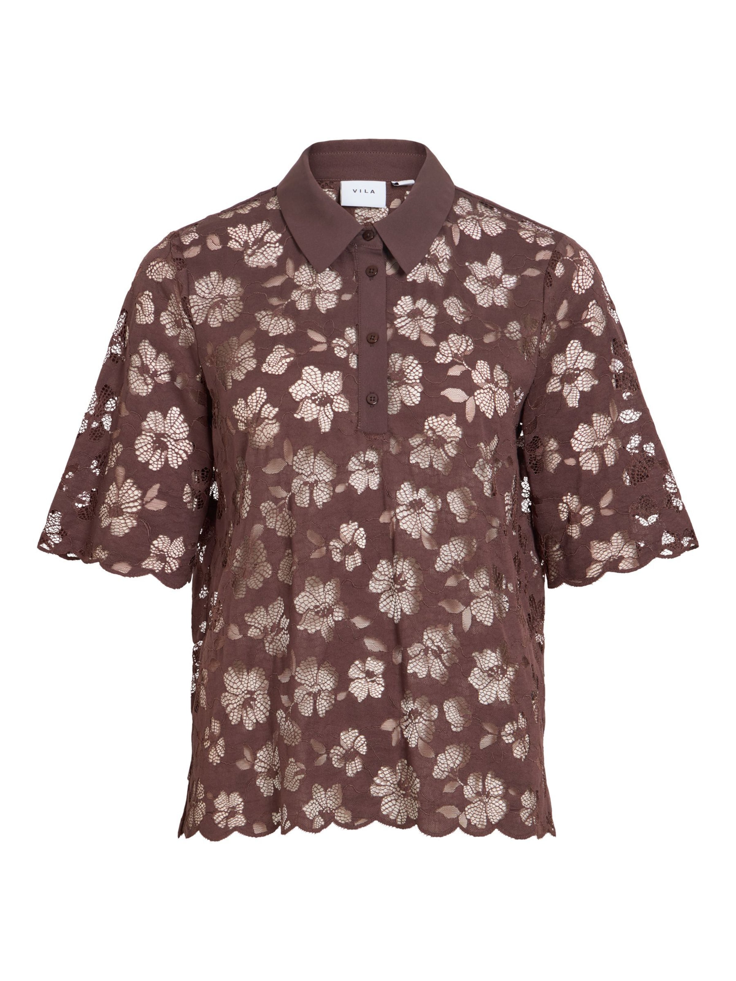 VILA Blouse in Rood: voorkant