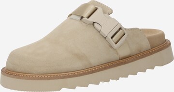 HUGO Pantolette 'Syrax' i beige: framsida