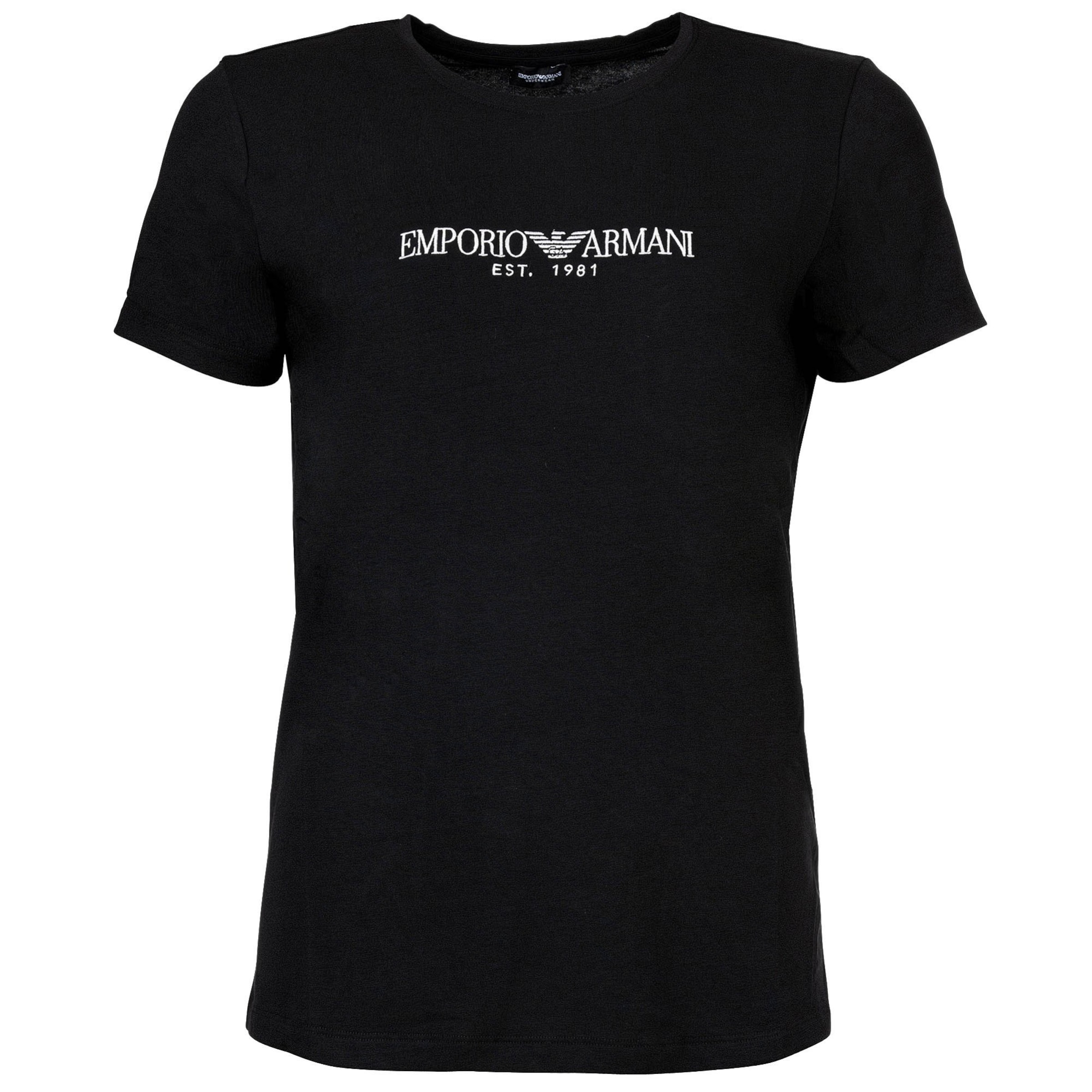 Emporio Armani - Camiseta en negro: frente