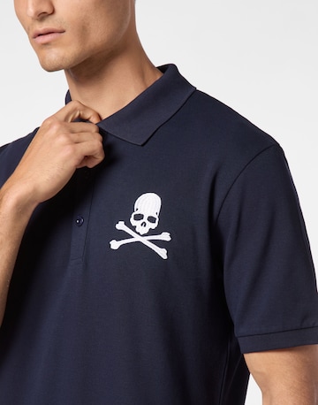 Philipp Plein Poloshirt 'Skull&Bones' in Blau