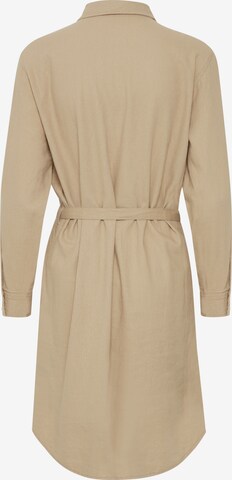 Robe-chemise ICHI en beige