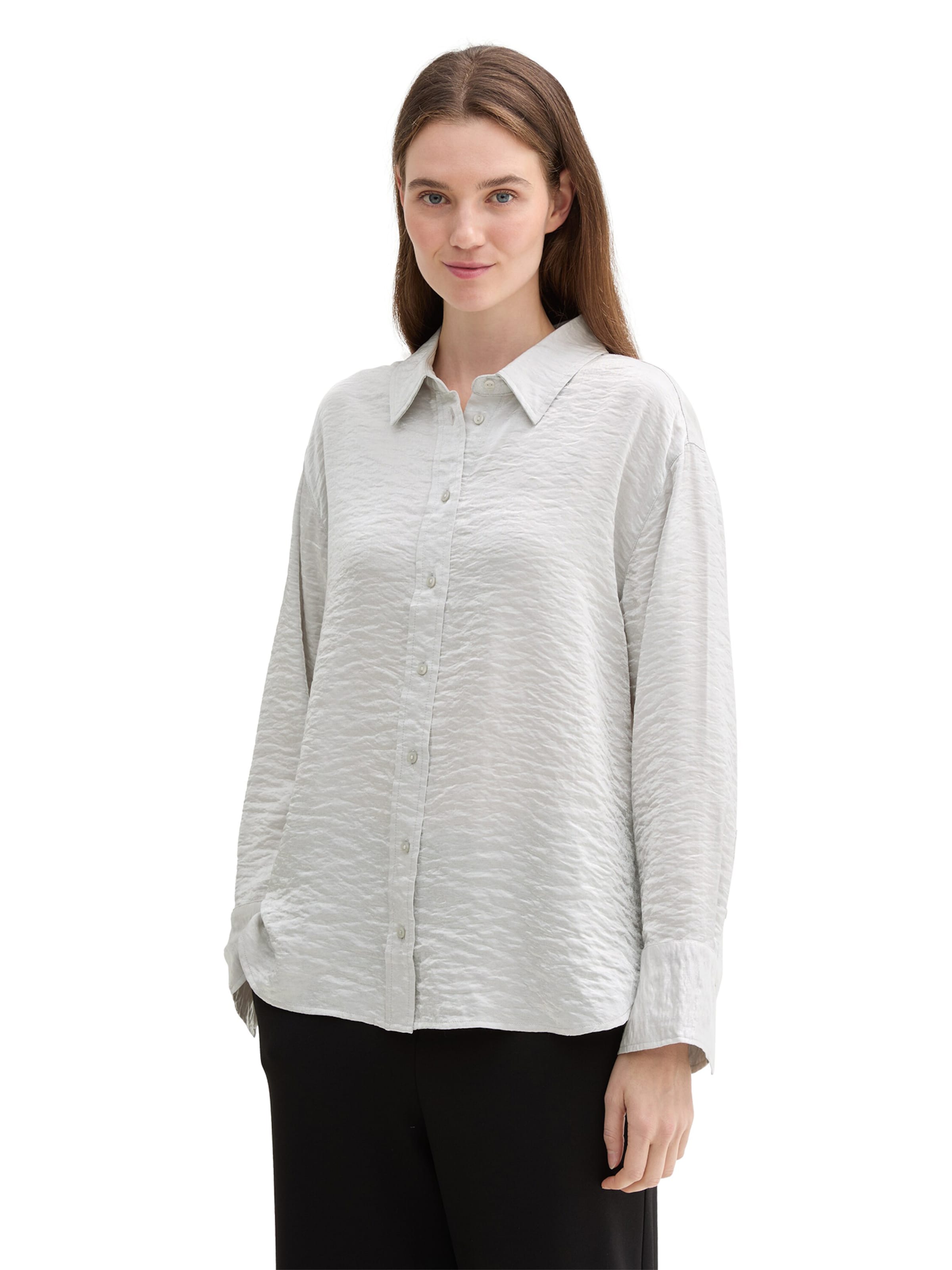 Chemisier TOM TAILOR DENIM en gris : devant