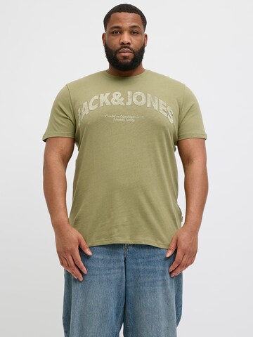 Jack & Jones PlusMajica 'JORAlmeria' - zelena boja: prednji dio