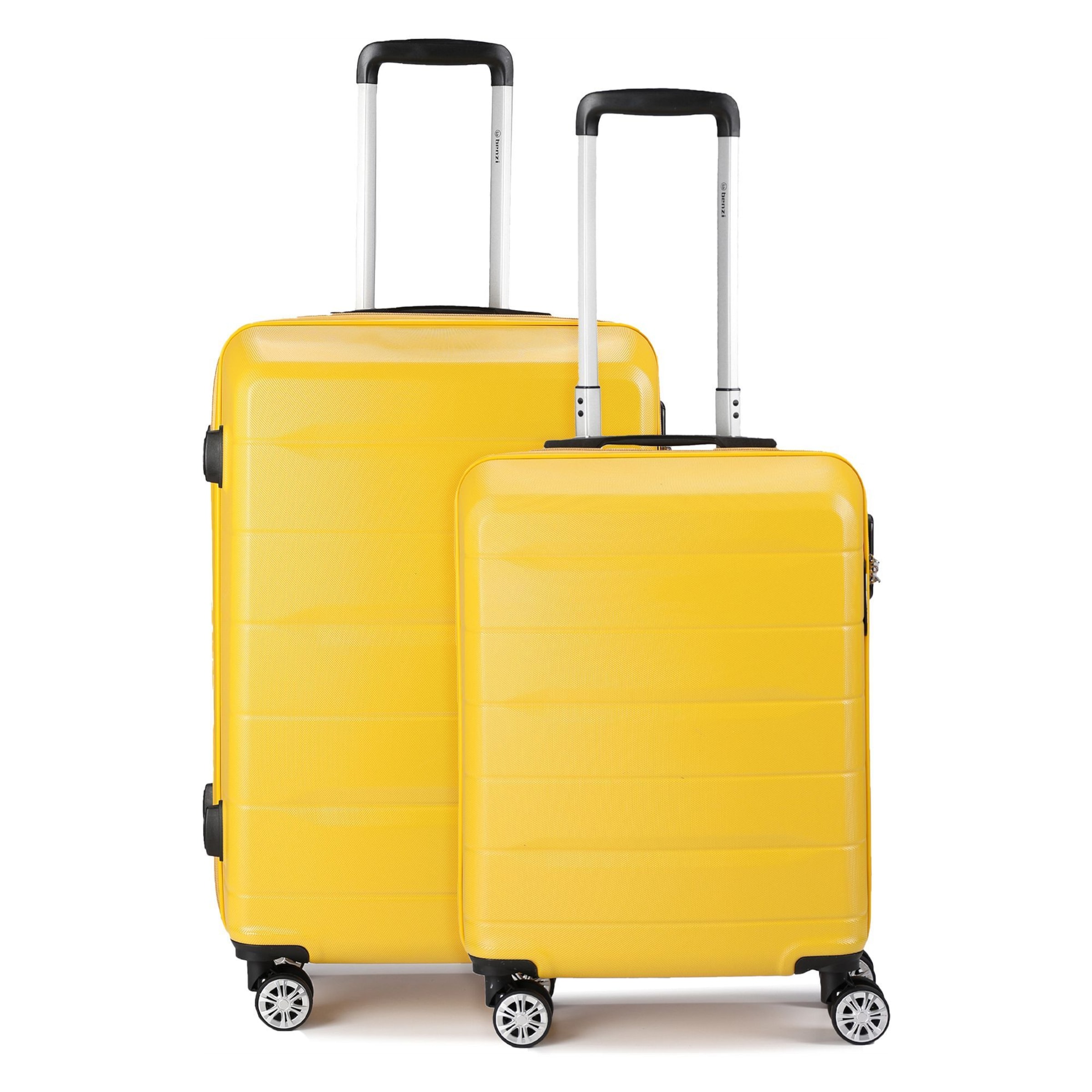 Benzi Suitcase Set in Yellow: front