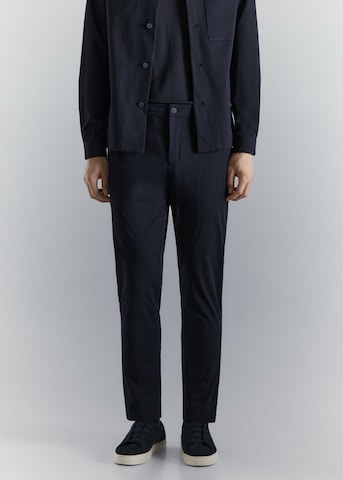 MANGO MAN Slim fit Chino Pants 'Due' in Blue: front