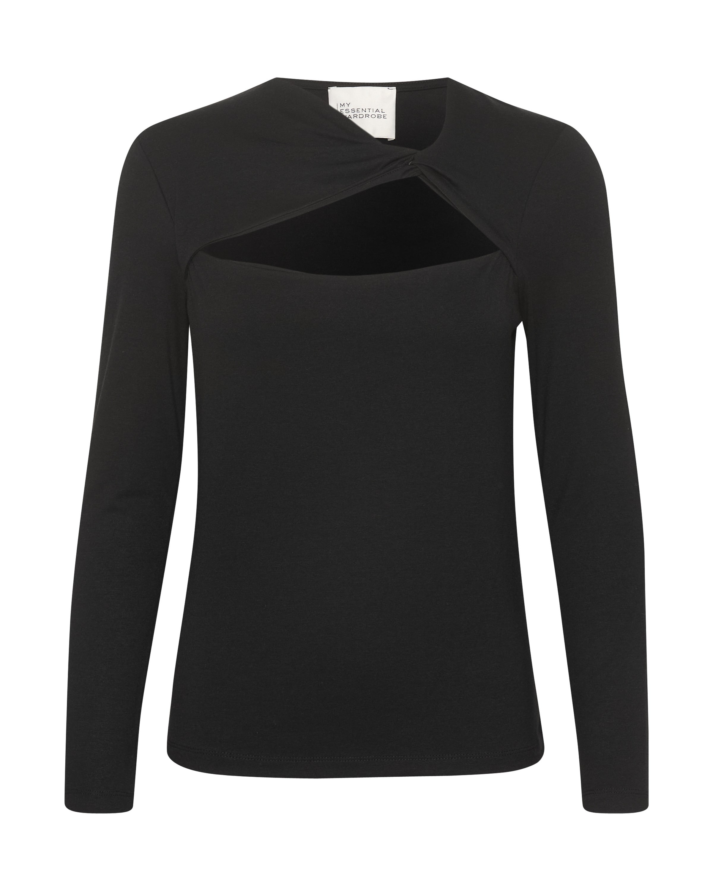 My Essential Wardrobe Футболка 'Vigga' в Черный: спереди