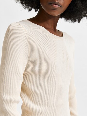 SELECTED FEMME Pullover 'Amelia' in Beige
