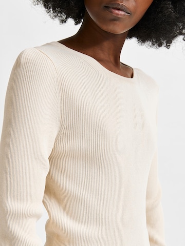 SELECTED FEMME Pullover 'Amelia' in Beige