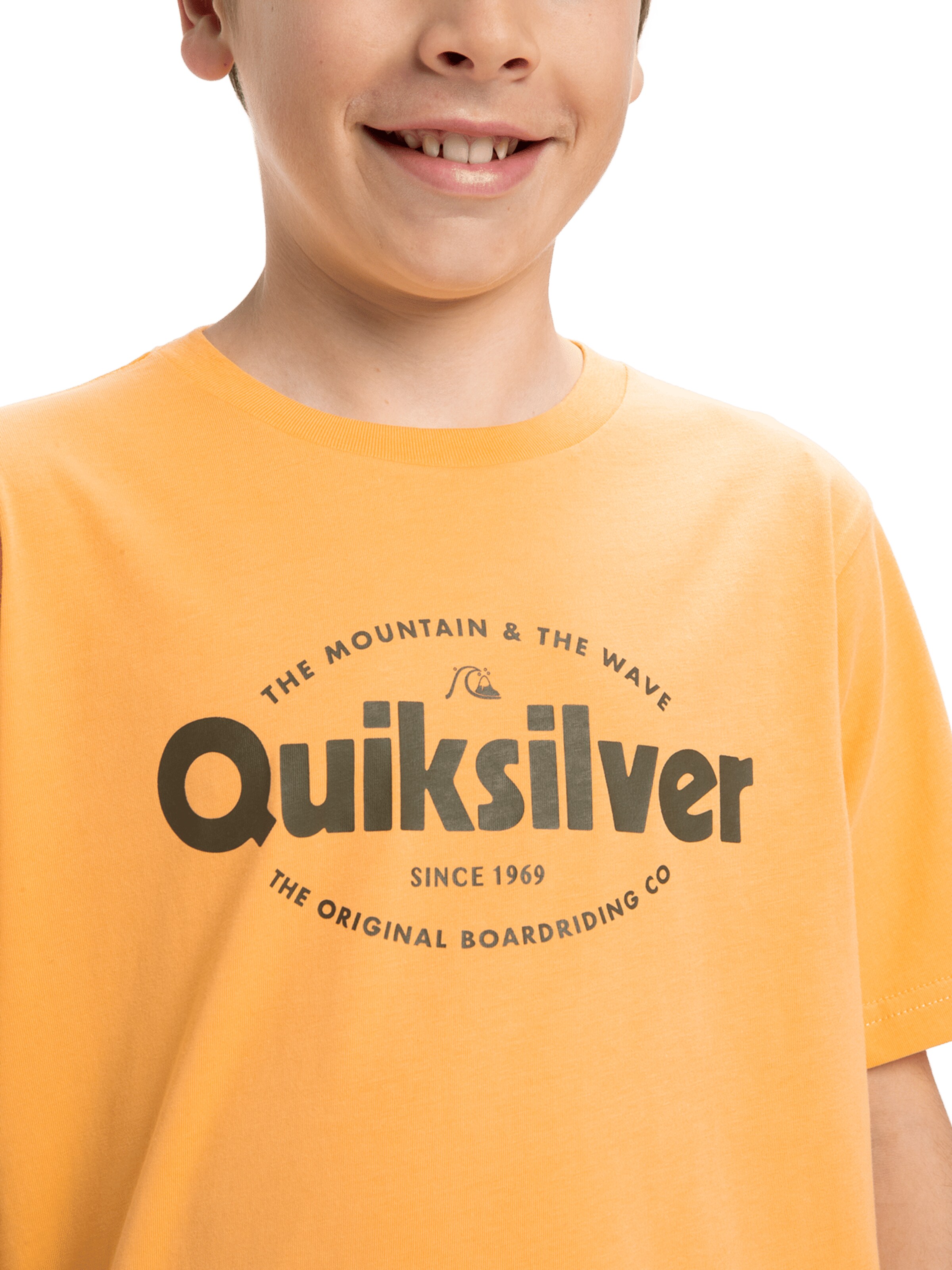 QUIKSILVER T-Shirt 'Ev Shape All Days' in Gelb
