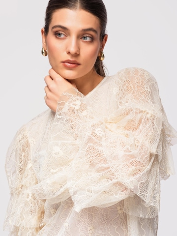 Ombre Blouse in Beige