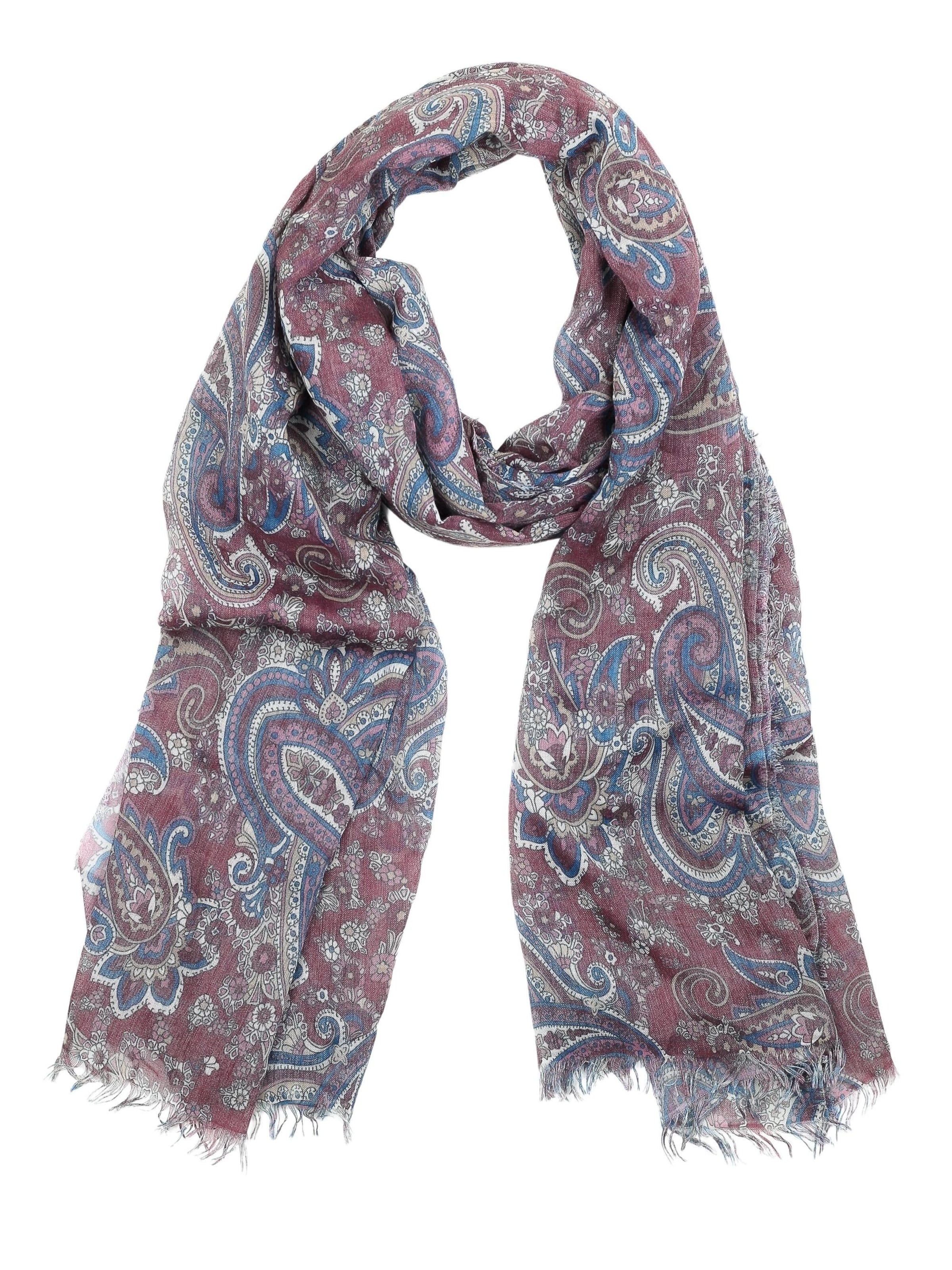 COLLEZIONE ALESSANDRO Scarf 'Paisley' in Red: front