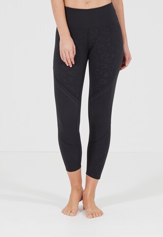 Athlecia Slim fit Workout Pants 'Tianine' in Black: front