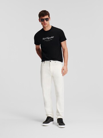 Karl Lagerfeld Zúžený strih Džínsy - biela