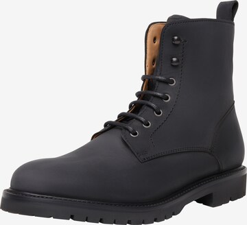 SHOEPASSION Lace-Up Boots 'No. 6613' in Black: front