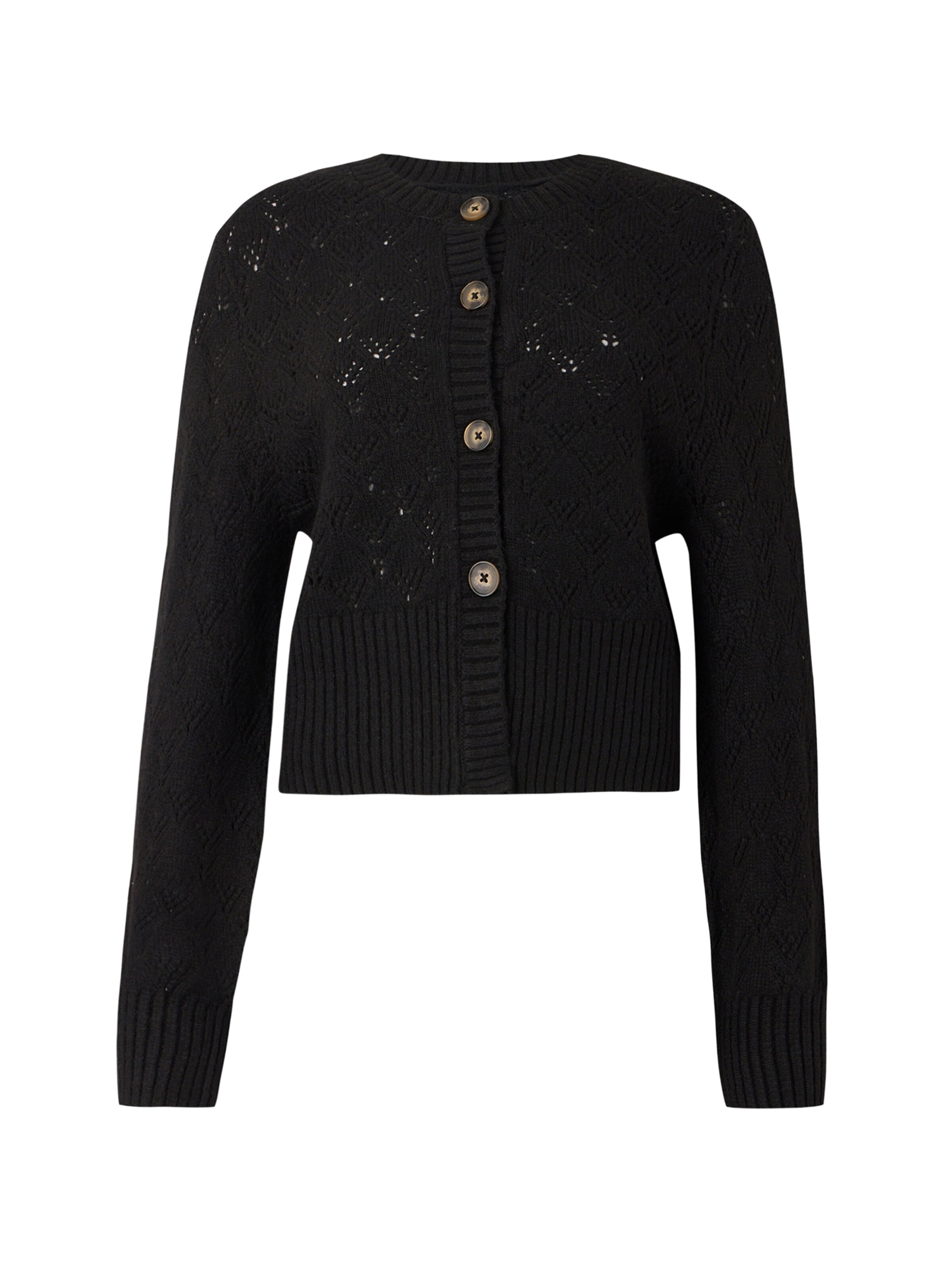 JDY Вязаная кофта 'JDYAMANDA' в Черный: спереди