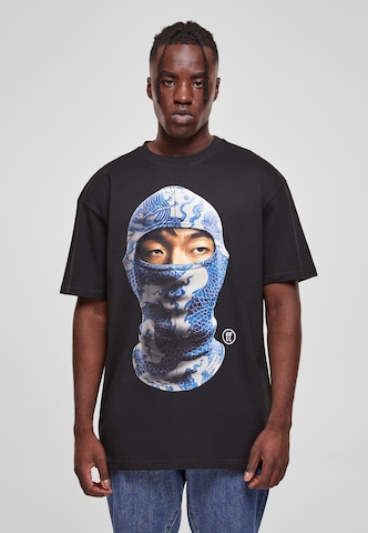 Forgotten Faces - Camisa 'Blaclava' em preto: frente