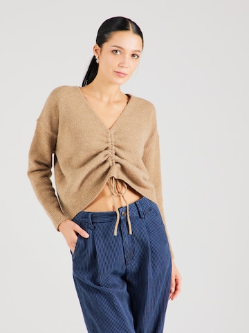 Pull-over Molly BRACKEN en marron : devant