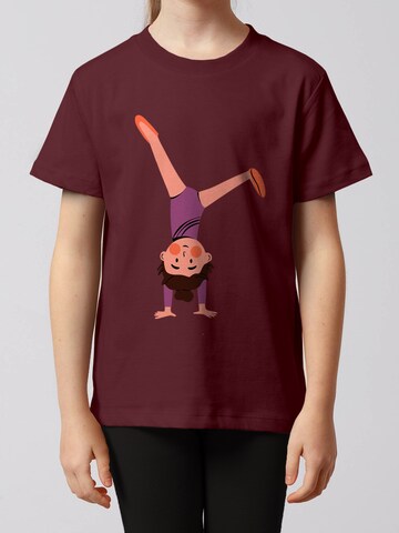 T-Shirt 'Turnen' watabout.kids en rouge : devant