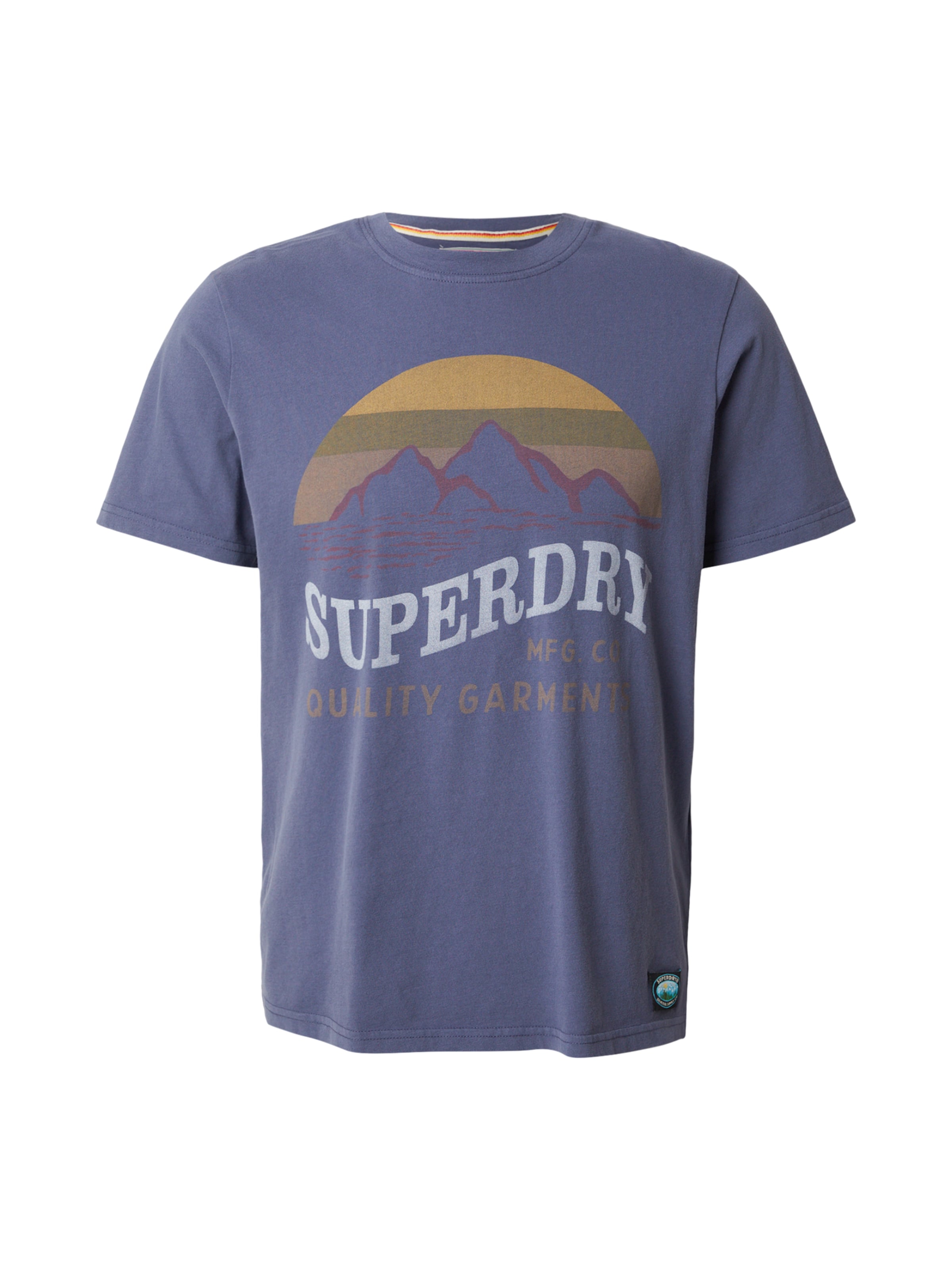 T-Shirt 'Outdoors Mountain' Superdry & Co en bleu : devant