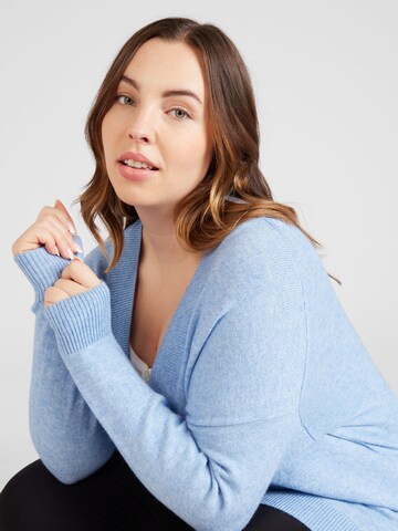 ONLY Carmakoma Knit cardigan 'CAREsly' in Blue