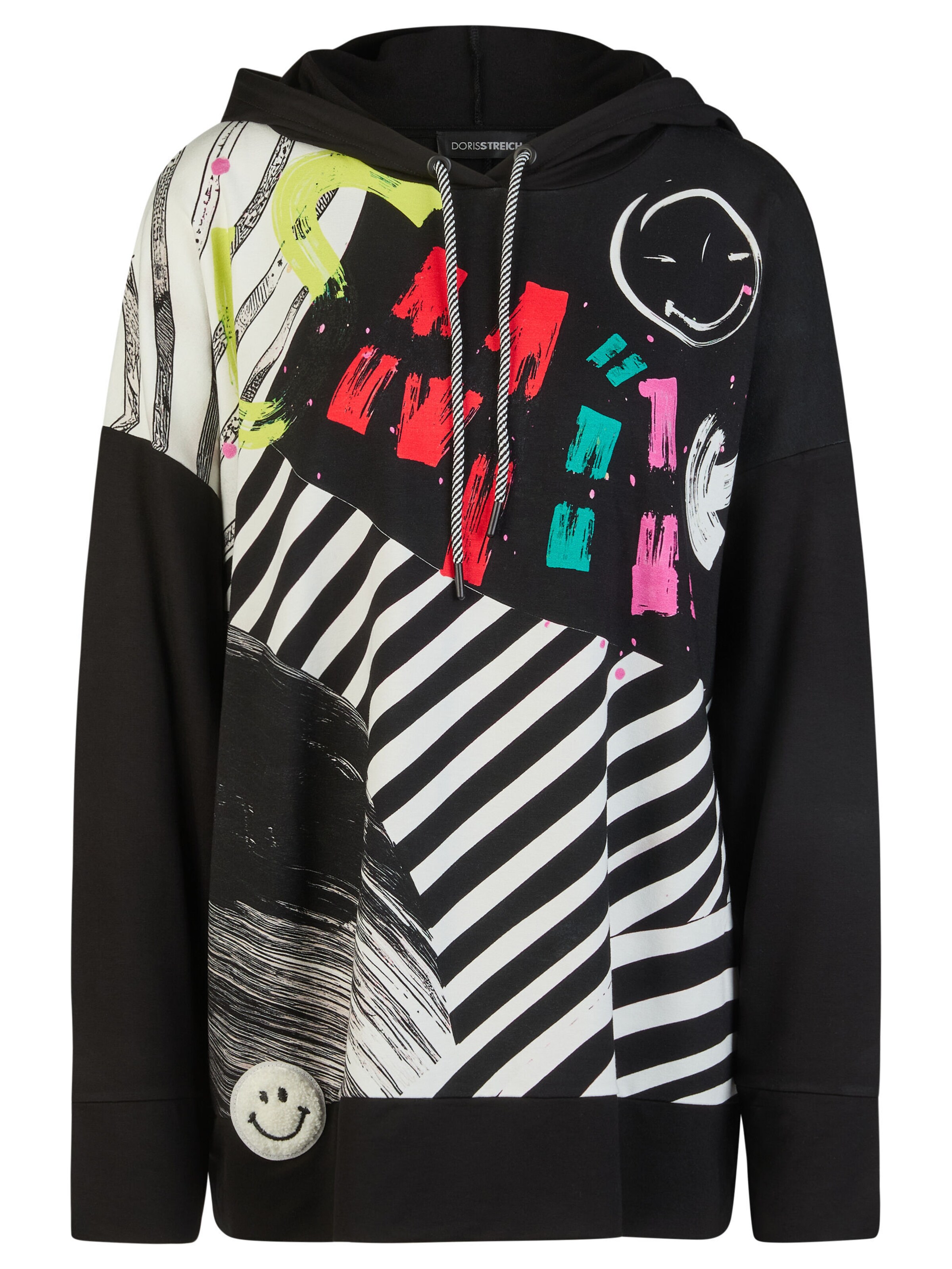 Doris Streich Sweatshirt in Zwart: voorkant