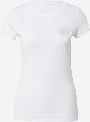 ARMANI EXCHANGE - Camiseta en blanco: frente