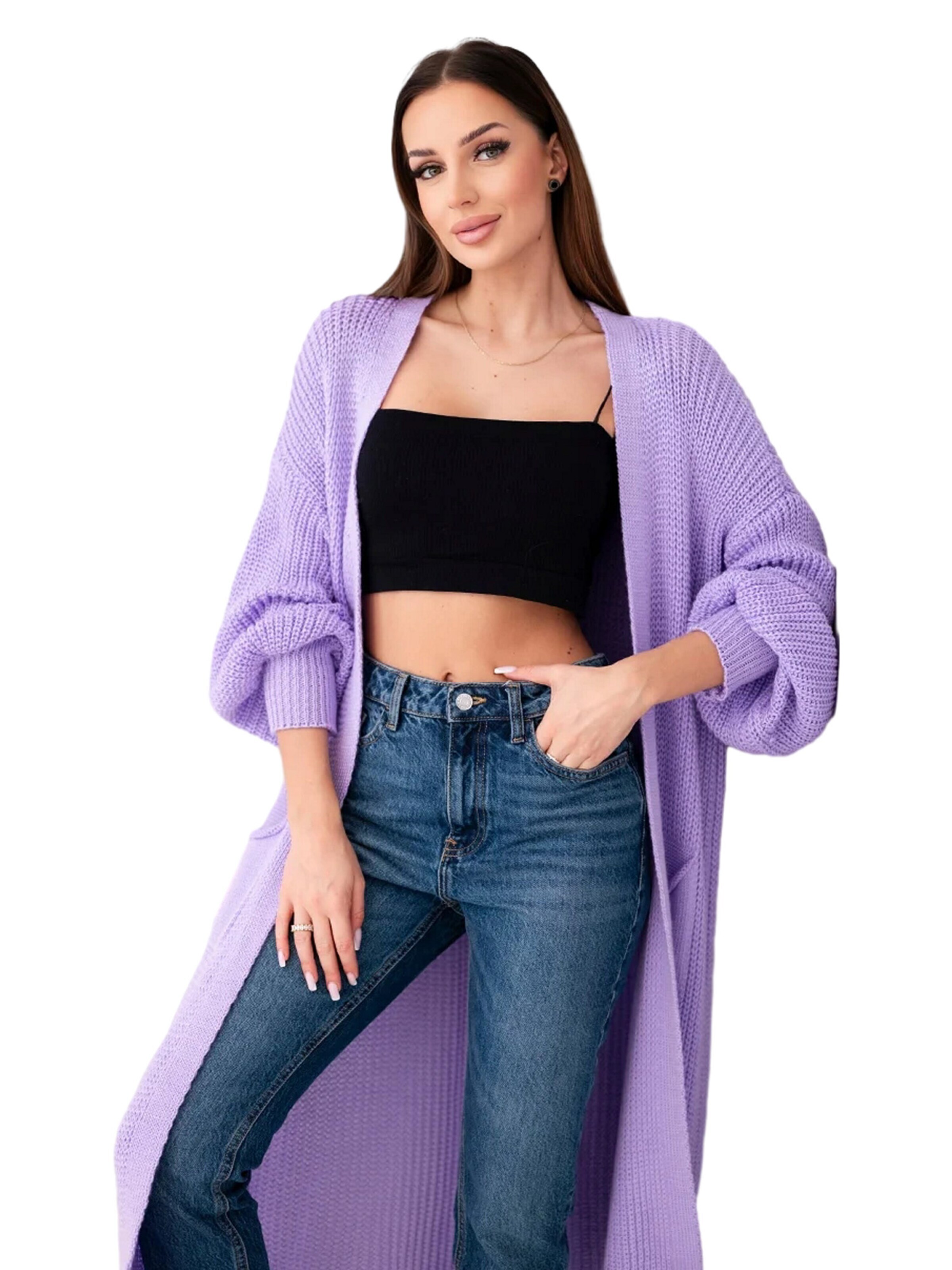 Lumera Kardigan 'Rubis' – fialová