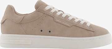 Baskets basses ARMANI EXCHANGE en marron : devant