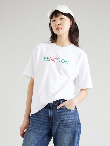 UNITED COLORS OF BENETTON Shirt in White: front