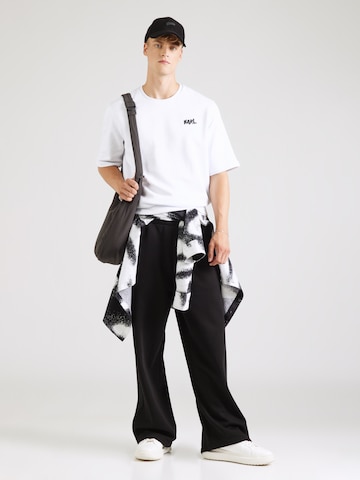 balta Karl Lagerfeld Megztinis be užsegimo