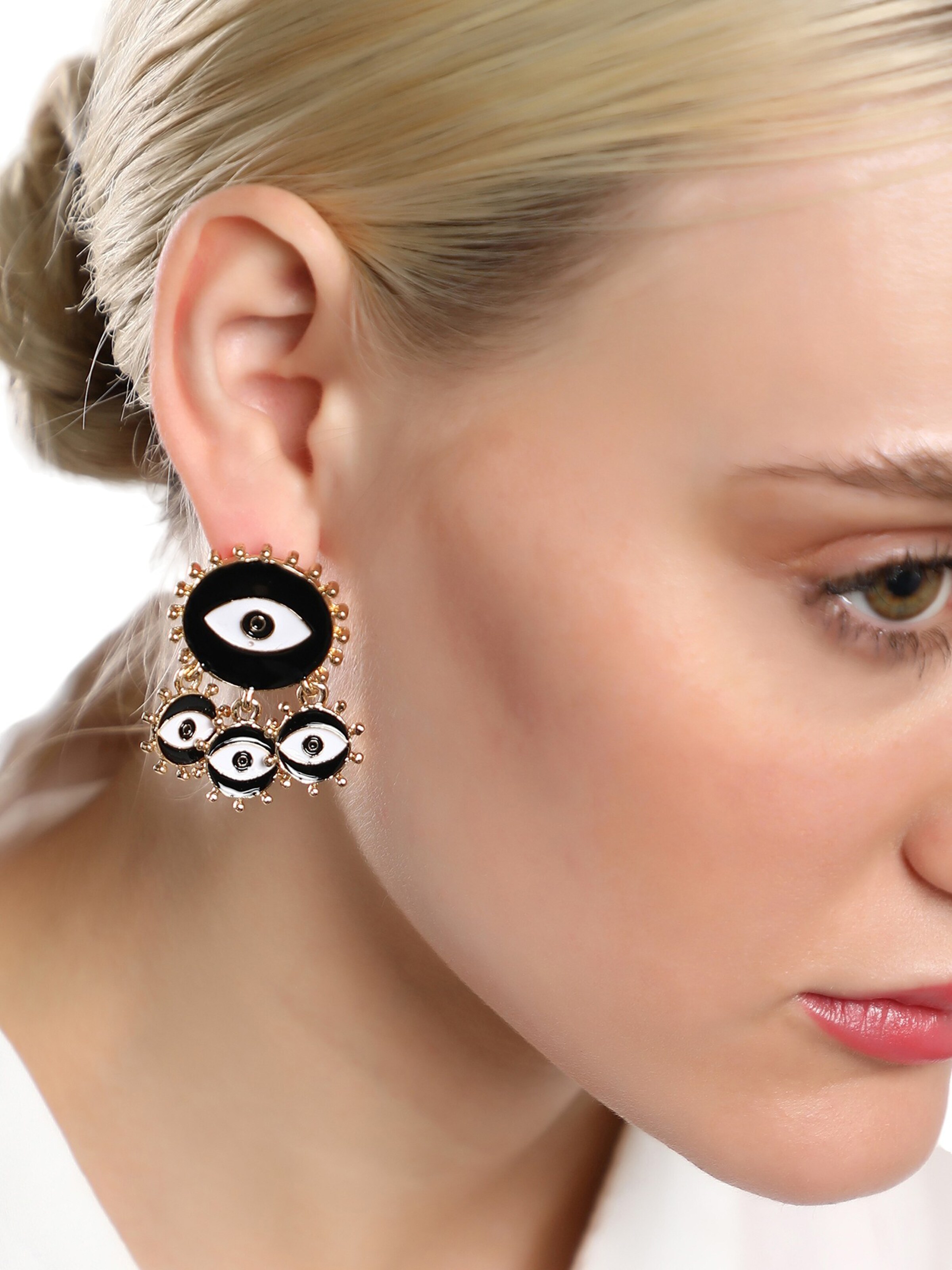 SOHI Øreringe ' Sophia ' i sort: forside