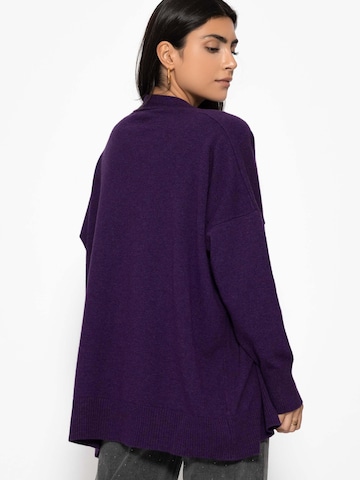 SASSYCLASSY Oversizestrickjacke‌‌‌‌ in Lila