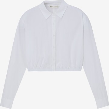 Chemisier Pull&Bear en blanc : devant