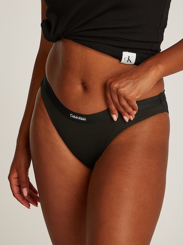 Bas de bikini Calvin Klein Swimwear en noir : devant