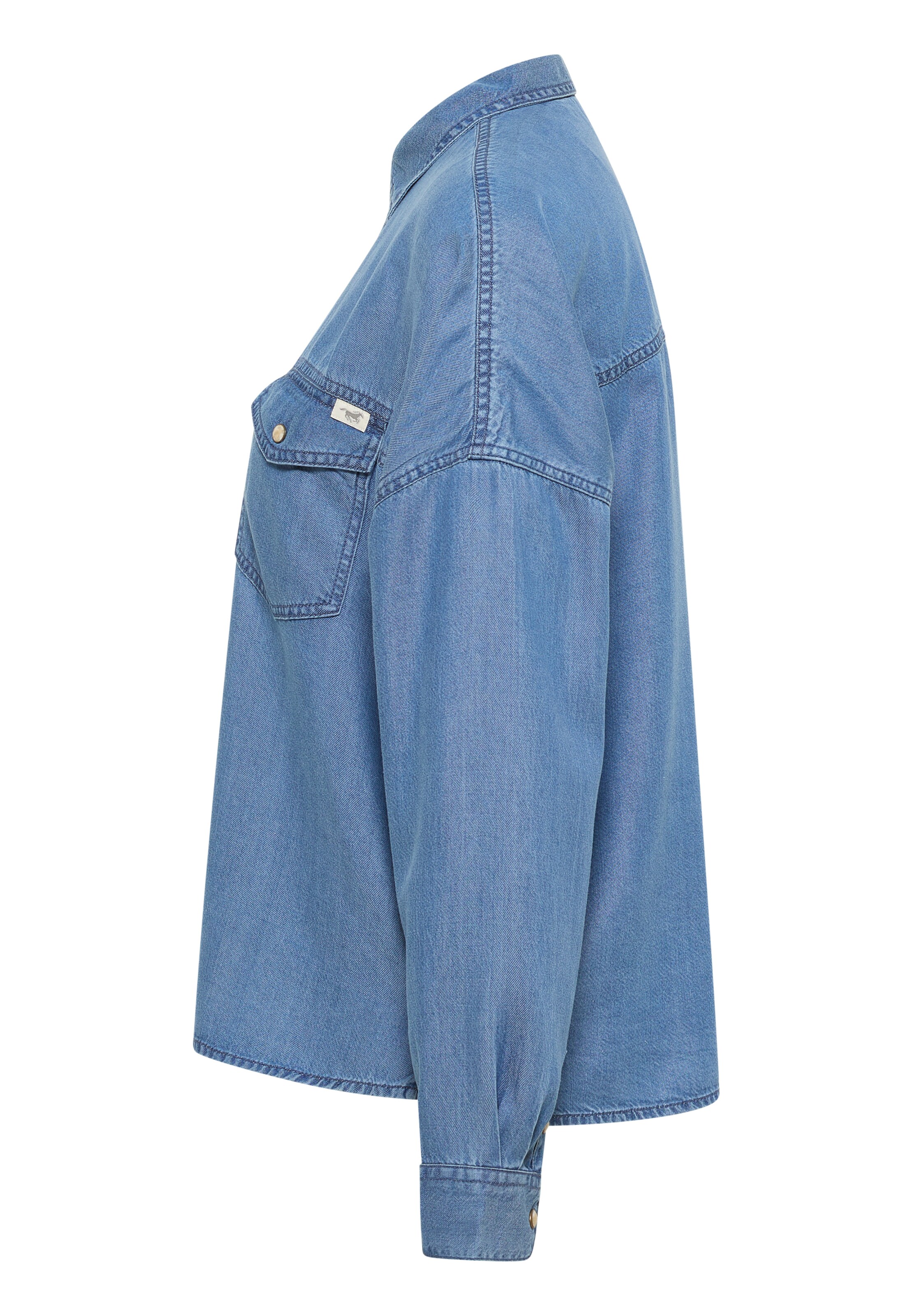 MUSTANG Bluse in Blau