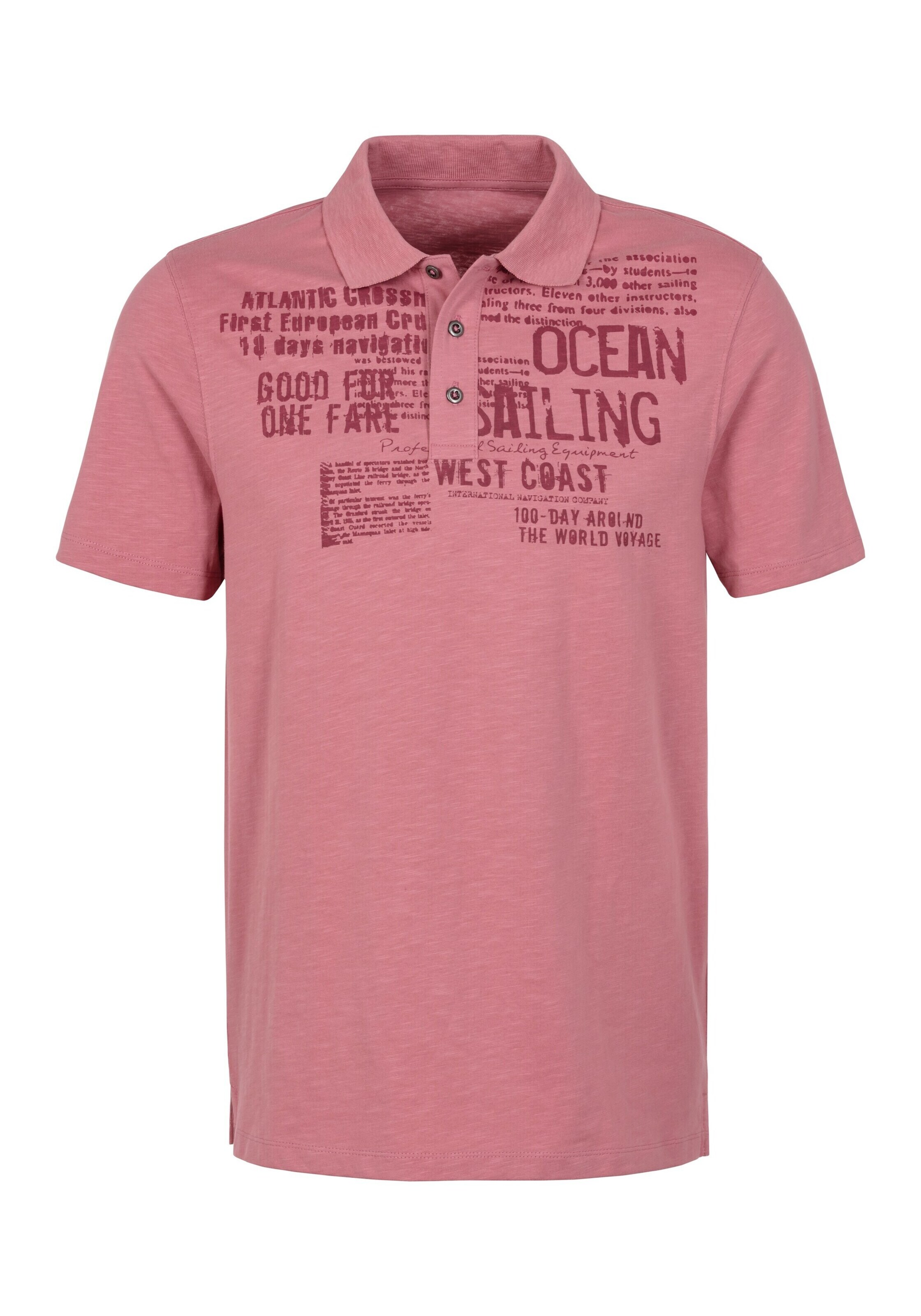 JOHN DEVIN Poloshirt in Pink: Vorderseite