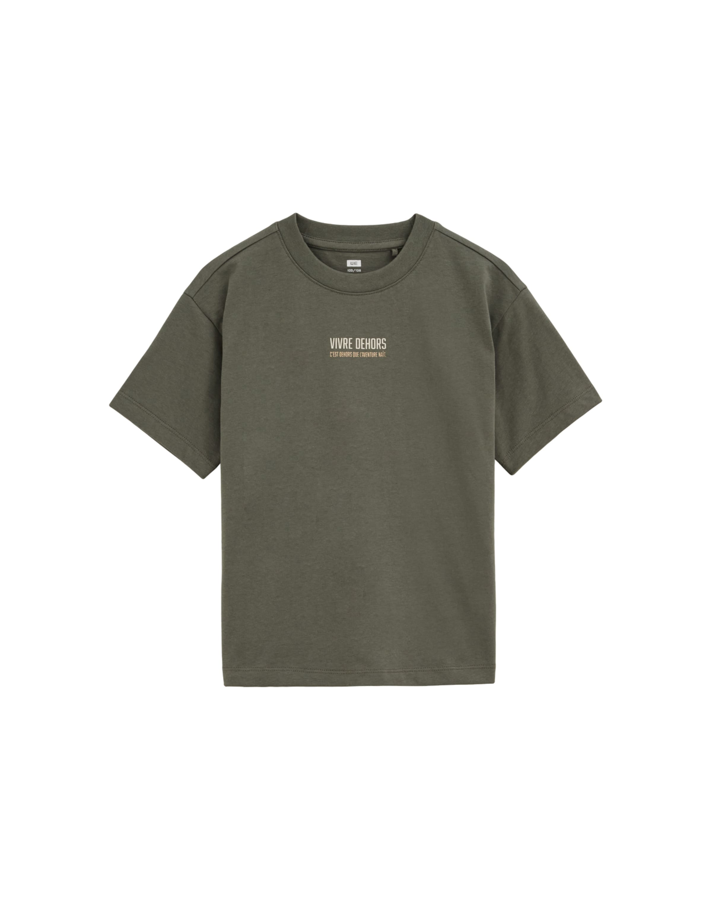 T-Shirt WE Fashion en vert : devant