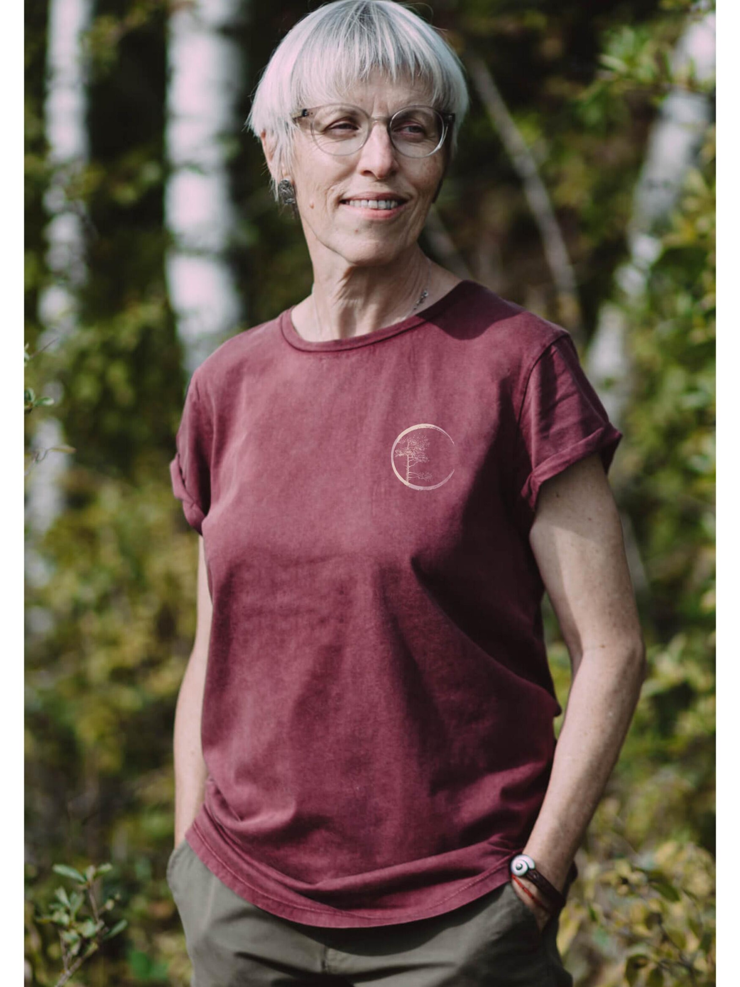 T-shirt Life-Tree en rouge