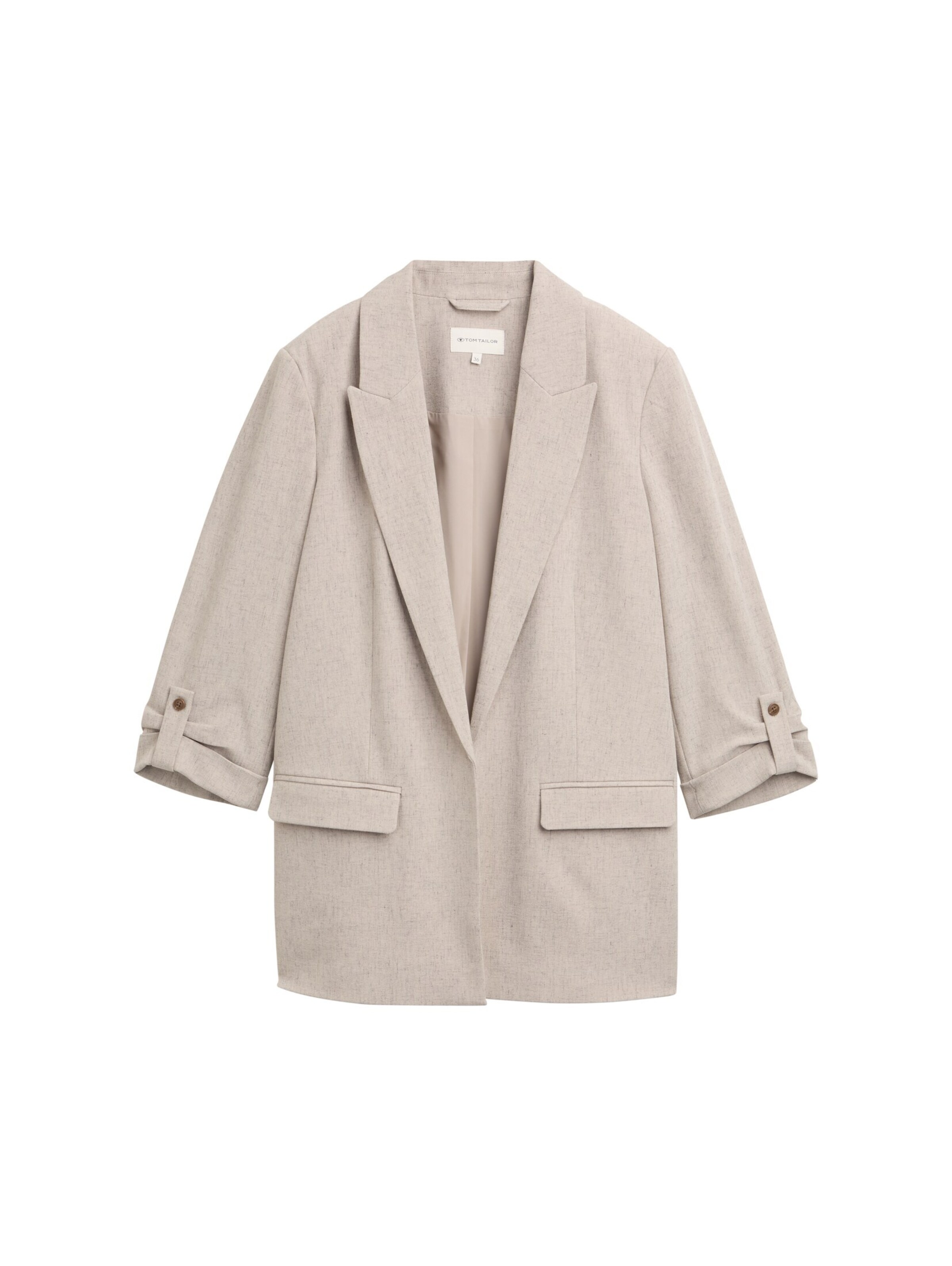 TOM TAILOR Blazer in Beige: Vorderseite