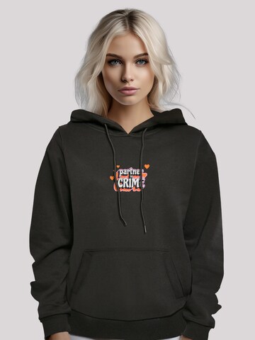 F4NT4STIC Sweatshirt 'Partner In Crime Valentinstag' in Black: front