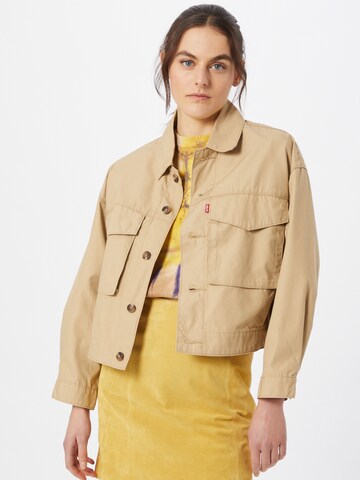 LEVI'S ® Übergangsjacke 'Loose Utility Trucker' in Beige: predná strana