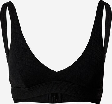 RIP CURL Triangle Bikini Top in Black: front