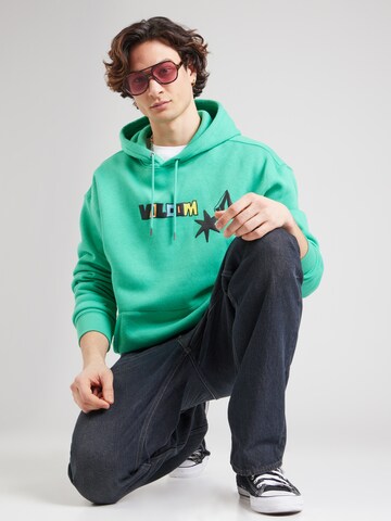 Volcom Sweatshirt 'FA BOB MOLLEMA' in Grün
