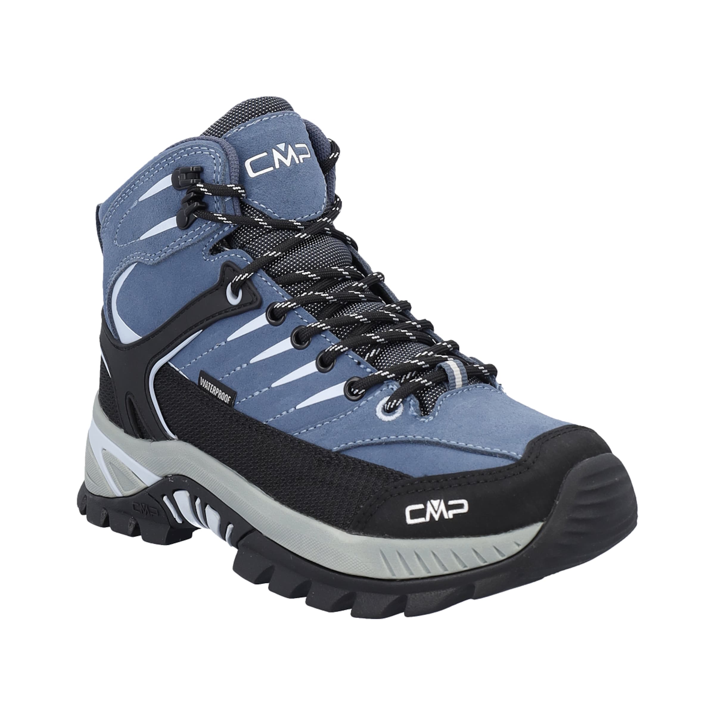 CMP Boots in Blue: front